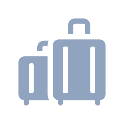 2 S suitcases